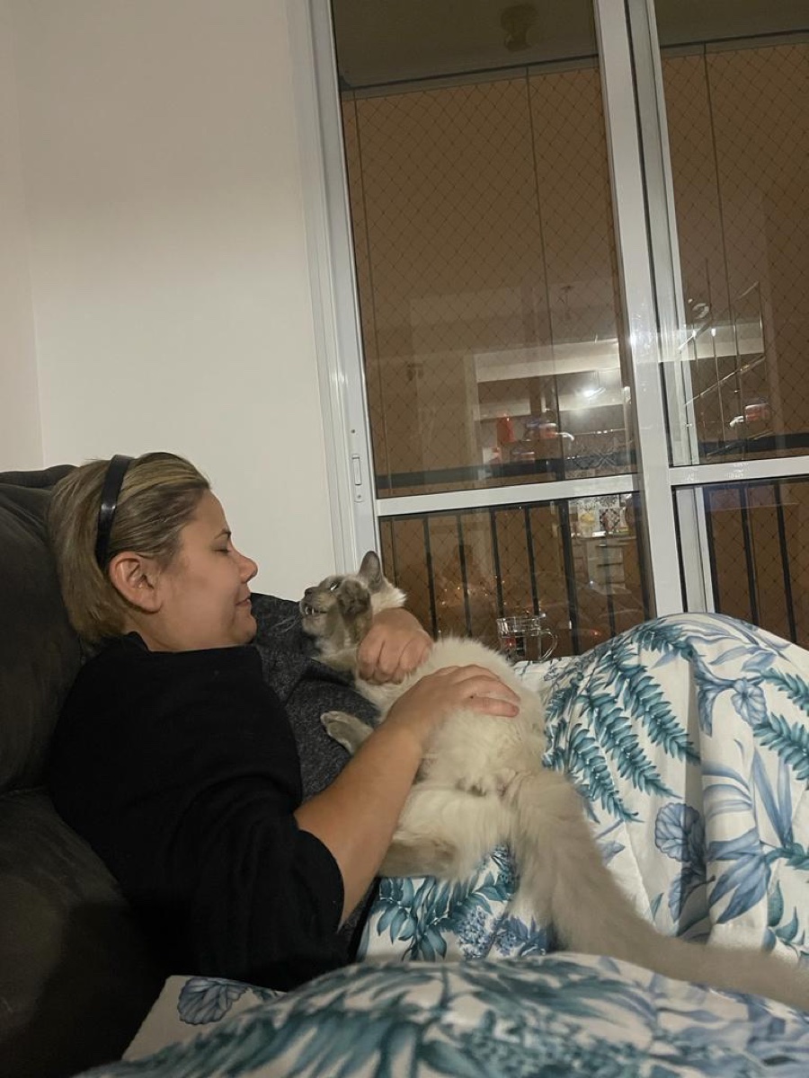 Mamãe Silvia com Dudu